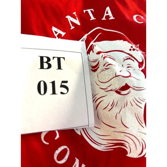 Holiday Time Girls Christmas T-Shirt Long Sleeve Red/White Size L 10-12 - Picture 6 of 6